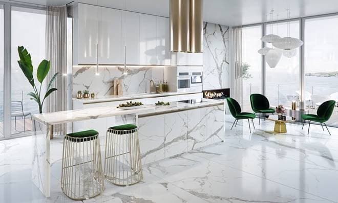 Modern clean kitchen design