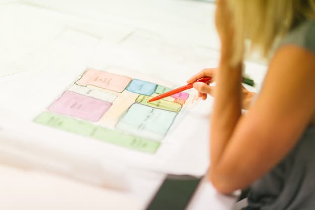 Space planning organizes a space and allows form and function to work together.