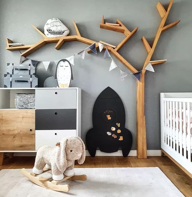 Playroom with chalkboard