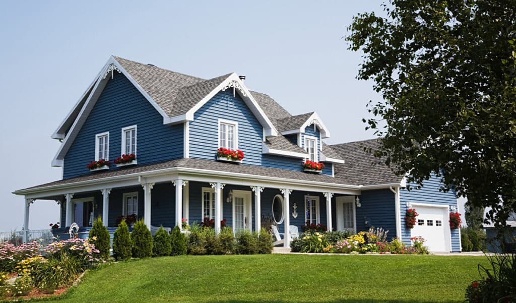 Dark and earth-toned exterior paint example