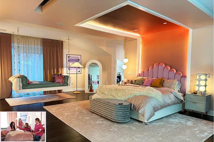 Regina's house showing pink design elements and character placement